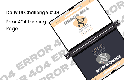 Error 404 Landing Page 008 404 animation daily ui challenge daily ui challenge 08 error 404 landing page shopping website ui ux