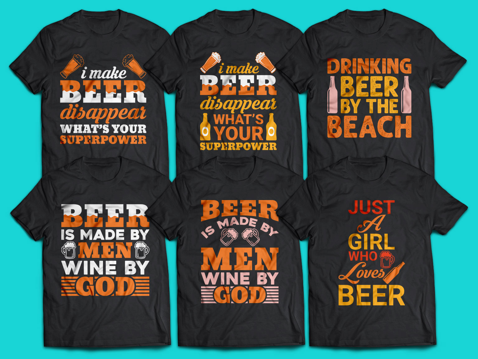 Beer t-shirt design || T-shirt design by MD Shadin Mia on Dribbble