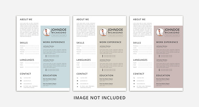 Creative Resume and cover letter Design branding cv graphic design logo resume resume template