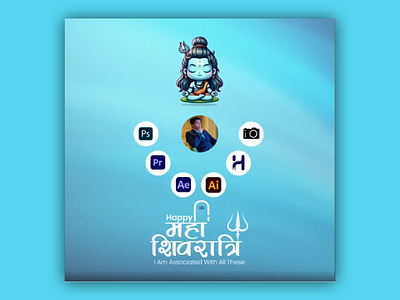 Happy Maha Shivaratri bholenath maha shivaratri motion graphics shiva shivaratri