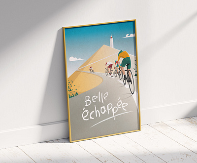 Tour de France | Poster design graphic design illustration poster design vintage style