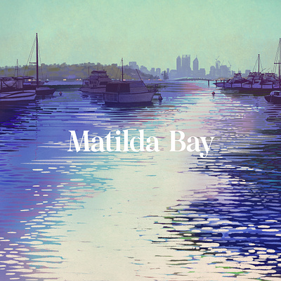 Matilda Bay, Western Australia australia australian digitalart illustration landscape perth