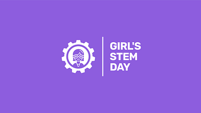 Girl's STEM Day girl girl scientist illustration logo science science logo scientist stem logo