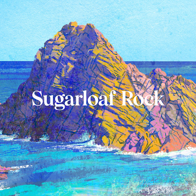 Sugarloaf Rock, Western Australia australia australian digitalart illustration margaretriver