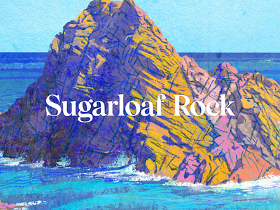 Sugarloaf Rock, Western Australia australia australian digitalart illustration margaretriver