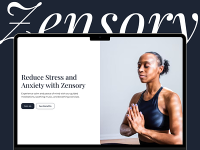 Zensory Website Design | Meditation & Mindfulness Website branding meditation mindfulness minimal web design website yoga