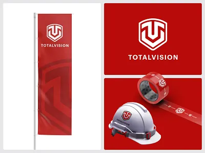 Total Vision Logo branding company logo graphic design logo logo branding logo business logo design logo inspiration logo inspirations personal logo real estate logo security logo shield logo