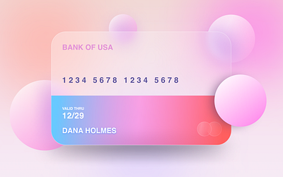 UI Challenge 2 card design glass morphism typography ui ux ux design