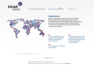 Exiar exrort agency website branding design illustration site web