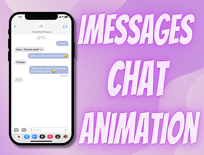 Custom iMessage Phone Text Message Group Chat Animation 2d animation bubbles chat custom freelance imessage iphone message motion graphics text