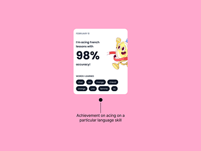 UI Card for Achievements achievements app design duolingo figma gamification mobile app rewards ui ui design ui kit uiux ux ux design