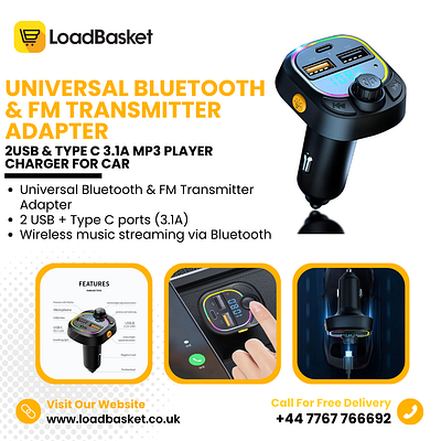 Universal Bluetooth & FM Transmitter Adapter bluetooth transmitter fm bluetooth transmitter transmitter adapter