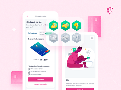 Serasa - Experiência de Crédito | Cartão graphic design mobile ui uiux ux