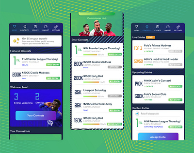 Fanbants Fantasy Home app design betting daily fantasy daily fantasy football fanbants football football daily fantasy mobile nigeria soccer sports betting ui ux