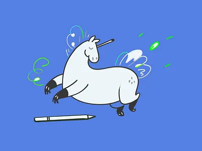 Gallop of the Whimsical Horse 🦄 3d animation branding graphic design logo motion graphics