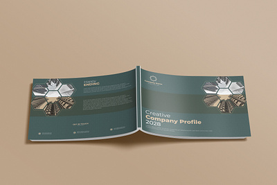 ''Creative Company Profile'' agency annual report bi fold brochure brochure company profile creative company profile