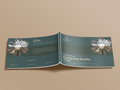 ''Creative Company Profile'' agency annual report bi fold brochure brochure company profile creative company profile