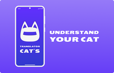 Translator Cat`s design figma logo typography ui ux