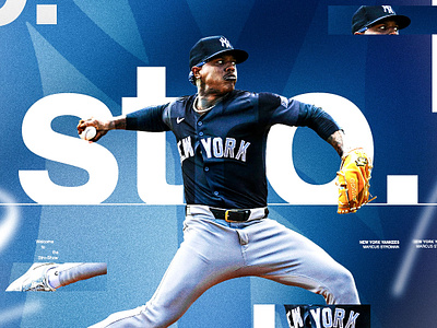 Marcus Stroman Graphic baseball design graphic graphic design graphics marcus mlb new york pitcher pitching social media sports stro stroman yankees