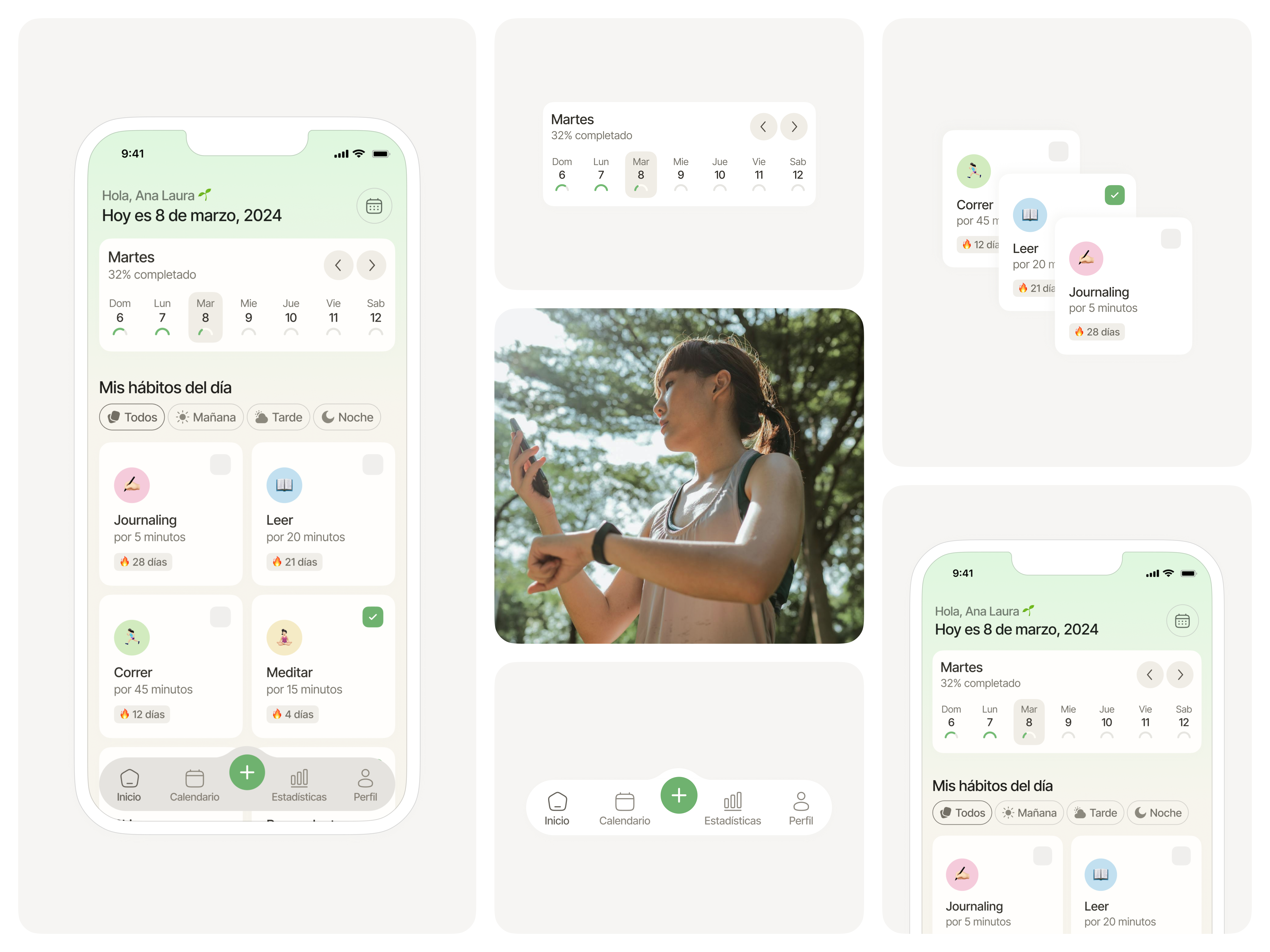 Habit Tracker — Mobile App Concept app daily habits dailyui figma habit app habit tracker habits ios minimalist mobile product design productivity service design club ui ui camp ui camp s24 ui design