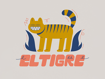El Tigre branding character colors design illustration jungle logo music procreate thecamiloes tiger tigre
