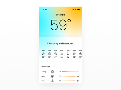 DailyUI - 037 app dailyui design ui weather