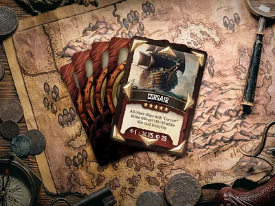 Card Design for Armadas the Game branding design graphic design illustration