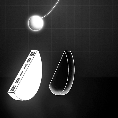 Rolling Slices | B&W abstract after effects animation ball black and white design light loop looping motion motion design noise