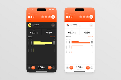 Workout 💪 app design system fitness jimdesigns jimdesigns.co product design saas ui