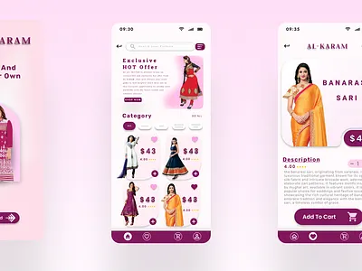 Fashion Mobile app animation app figma mobile app product designed prototype ui