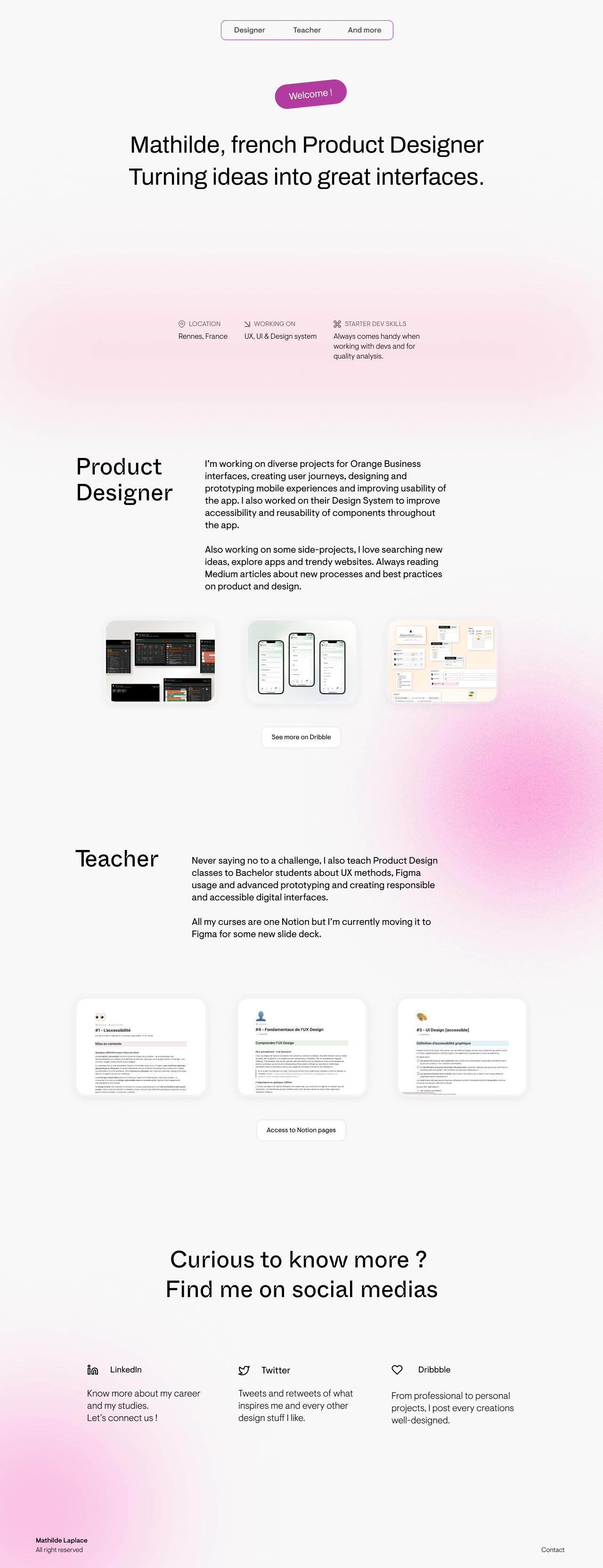 Professional landing page b2c branding design landing page portfolio product design ui ui design ux webdesign
