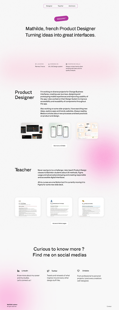 Professional landing page b2c branding design landing page portfolio product design ui ui design ux webdesign