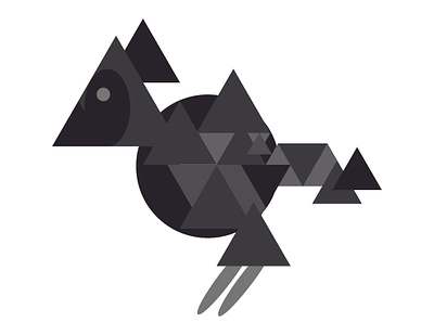 raven, one bird chriscreates chrismogren design drawing feathers illustration raven