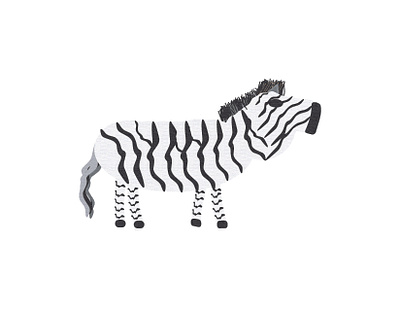 zebra, one chriscreates chrismogren design drawing illustration zebra