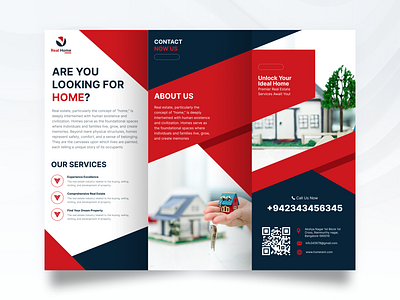 Brochure Design | Real Home branding brochure design graphic design logo trifold brochure