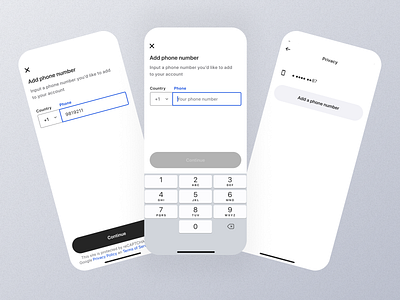 Add Phone Number Mobile App Ui by UI Ants on Dribbble