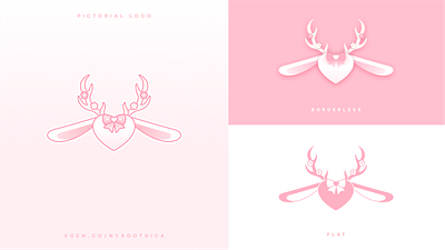 Cute Isotype for VTuber branding cute graphic design heart illustration isotype kawaii logo vtuber