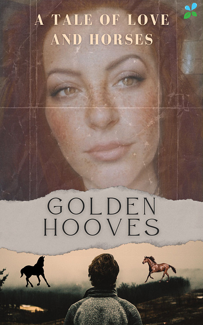 Golden hooves - A tale of love and horses graphic design