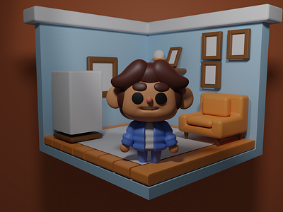 mini living room 3d