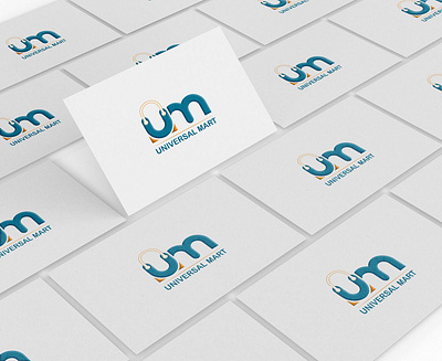LOGO DESIGN (Universal Mart) app branding design graphic design illustration logo typography ui ux vector