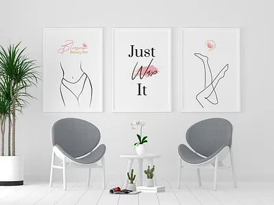 Blossom Beauty Bar - Wall Art branding logo