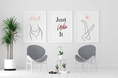 Blossom Beauty Bar - Wall Art branding logo