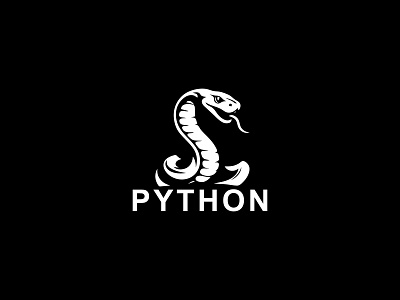 Python Logo branding design illustration python python design python logo python logo design python snake snake logo ui