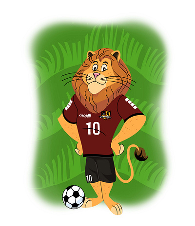 Salisbury United SC Mascot design futbol illustration lion logo soccer sports vector