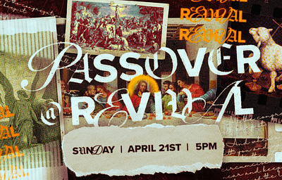 Passover @ Revival angel church collage design easter graphic grit jesus lamb lord ministry over pass passover priest revival scripture slide social texture