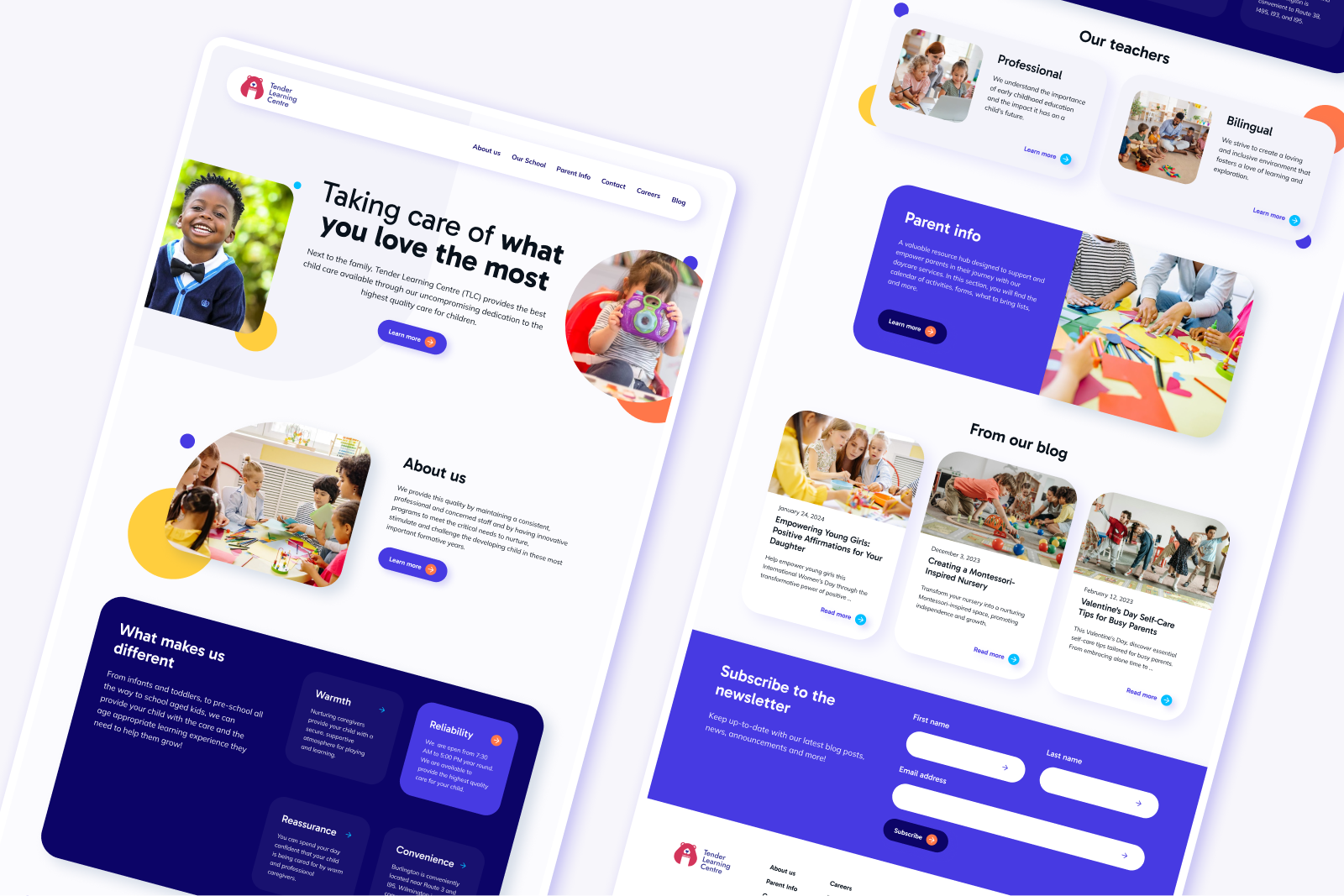 Learning Centre Website by Mariana Terrazas on Dribbble