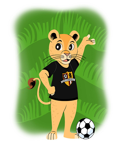 Salisbury United SC Mascots futbol illustration lion logo soccer sports vector
