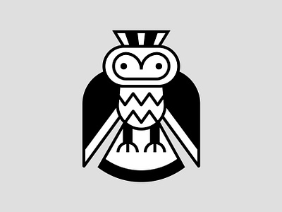 Ancient Owl animal bird icon illustration nature owl wild wildlife