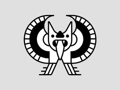 Ancient Bat animal icon illustration murcielago nature wildlife