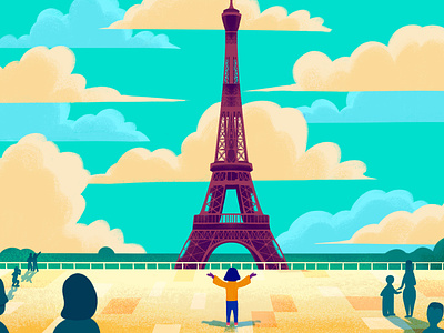 WONDER - animated commercial background illustration lifestyle travel